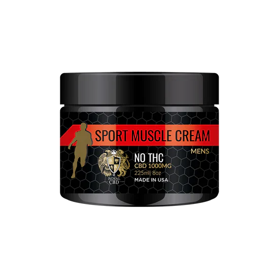 RA Royal CBD | Men's Muscle Cream 300mg - 1000mg Best Sales Price - Topicals