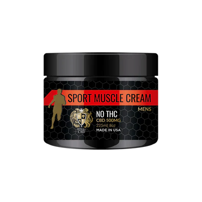 RA Royal CBD | Men's Muscle Cream 300mg - 1000mg Best Sales Price - Topicals