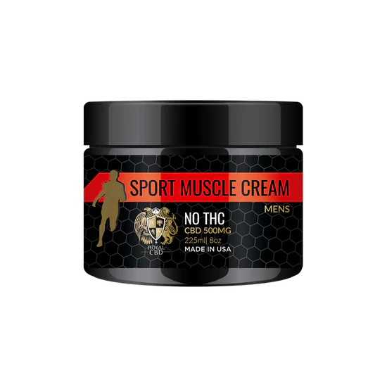 RA Royal CBD | Men's Muscle Cream 300mg - 1000mg Best Sales Price - Topicals