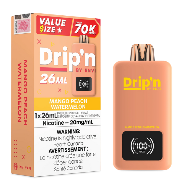 Mango Peach Watermelon Envi Drip’n  70K Disposable Vape