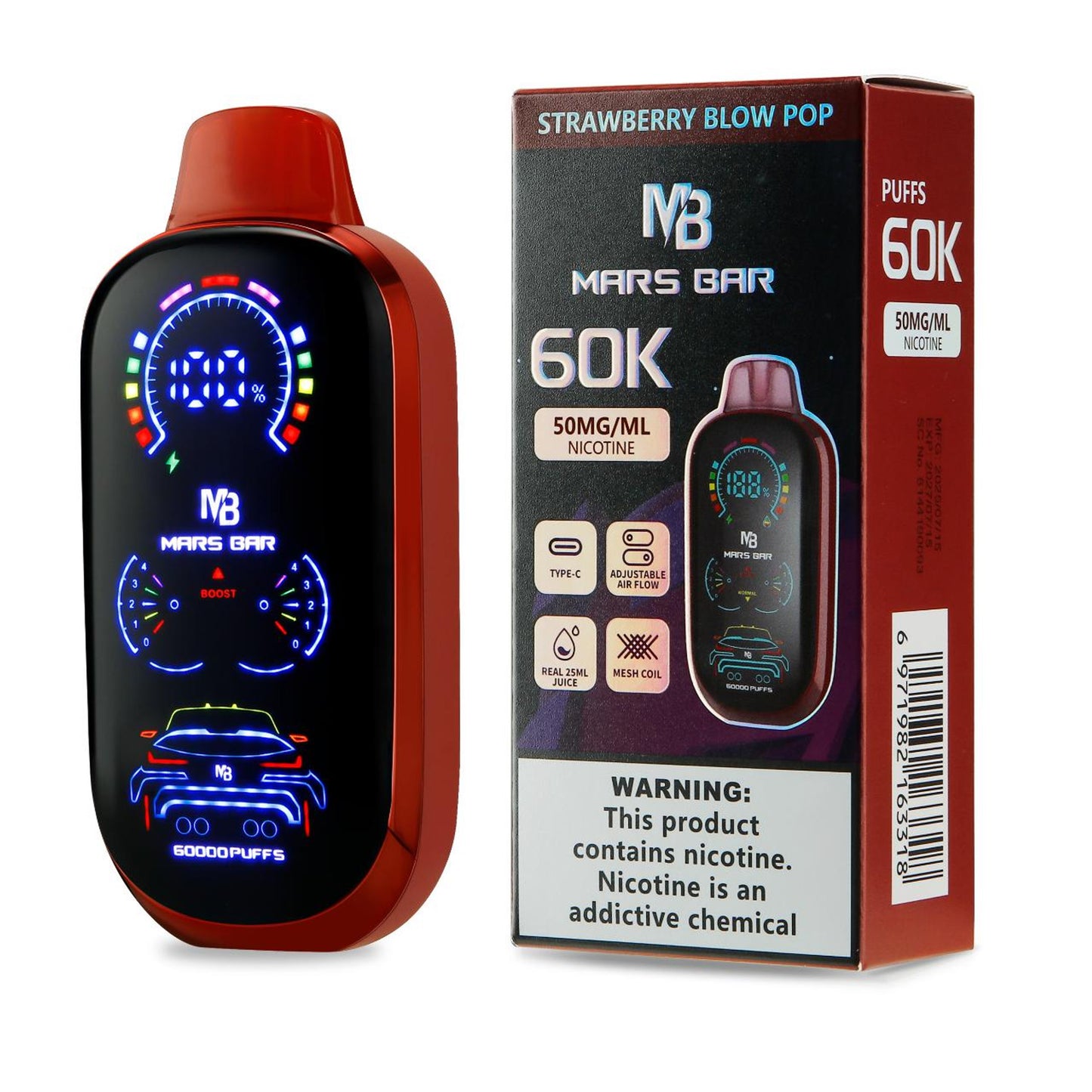 Mars Bar Disposable (60000 Puffs)