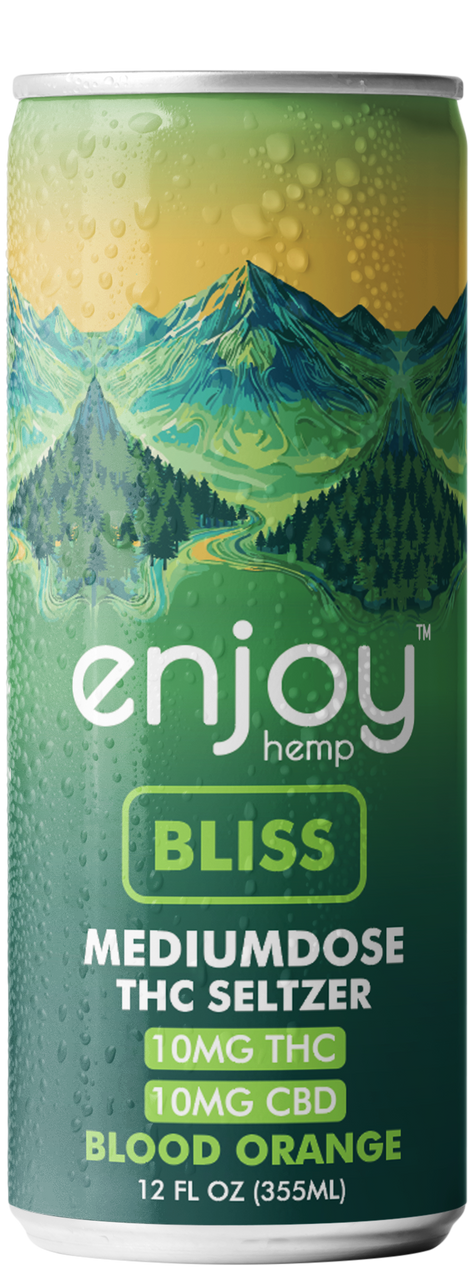 Enjoy Hemp 10mg THC Seltzer Mood Variety Pack | Medium Dose (Euphoria, Bliss, Chill)