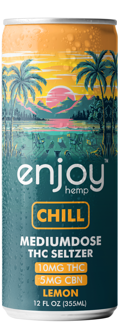 Enjoy Hemp 10mg THC Seltzer Mood Variety Pack | Medium Dose (Euphoria, Bliss, Chill)