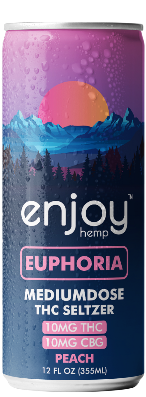 Enjoy Hemp 10mg THC Seltzer Mood Variety Pack | Medium Dose (Euphoria, Bliss, Chill)