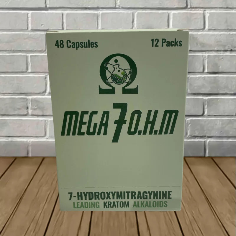 Mega 7 O.H.M 7-Hydroxymitragynine Extract Capsules Full Case (12ct)