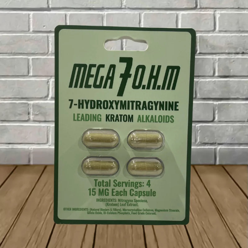 Mega 7 O.H.M 7-Hydroxymitragynine Extract Capsules Full Case (12ct)