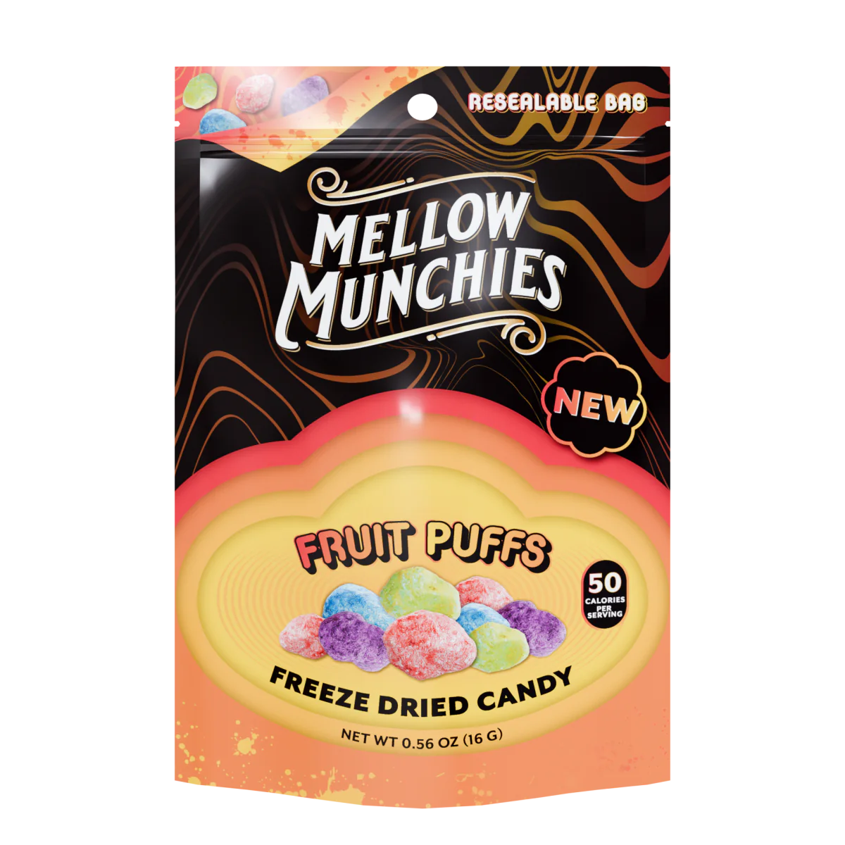 Mellow Fellow Fruit Puffs Freeze Dried Candy - Snack Size