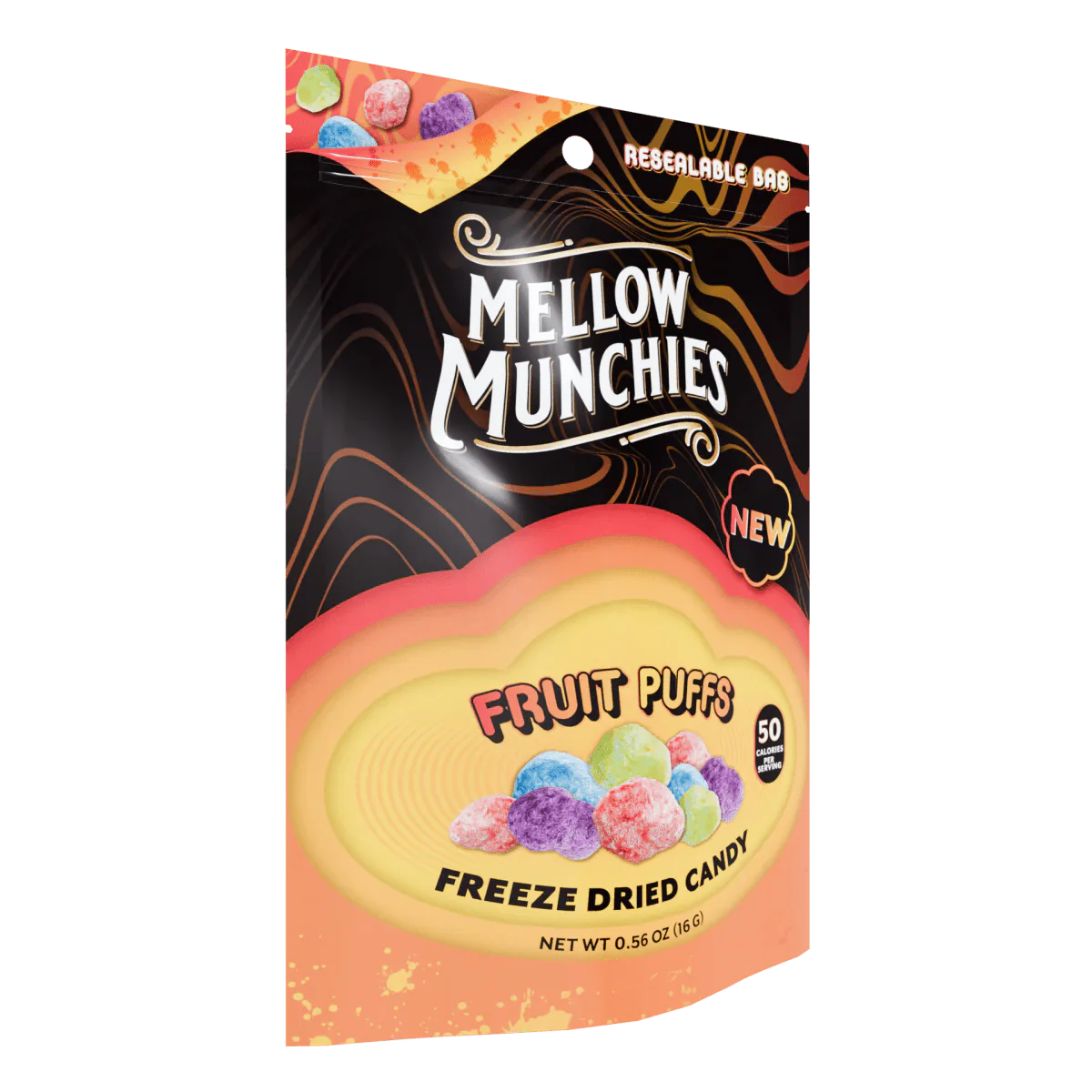 Mellow Fellow Fruit Puffs Freeze Dried Candy - Snack Size