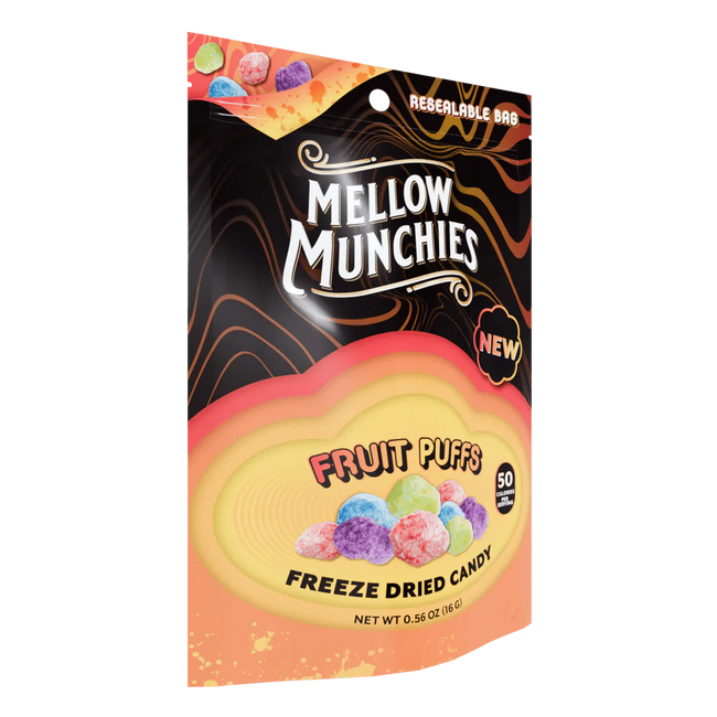 Mellow Fellow Fruit Puffs Freeze Dried Candy - Snack Size