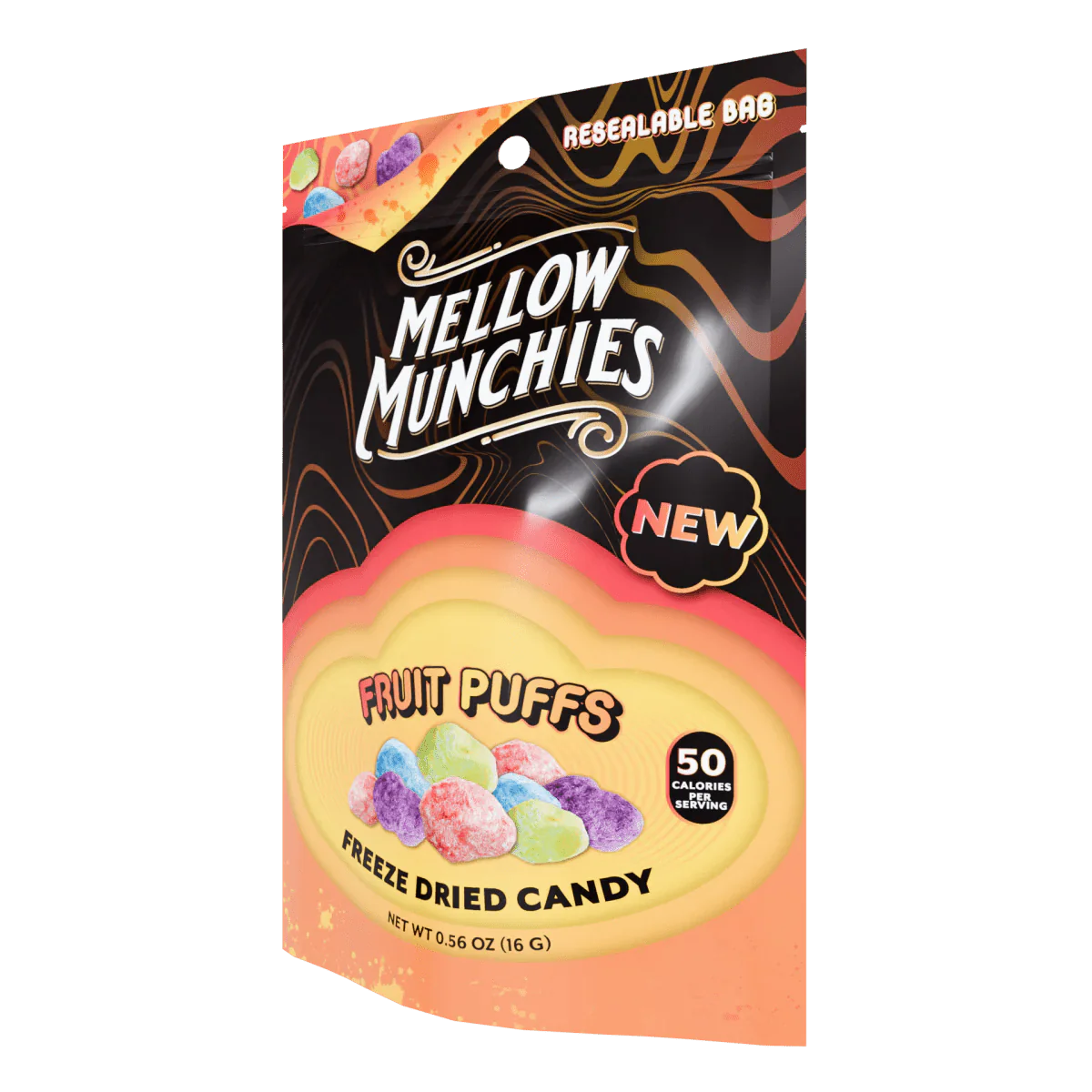 Mellow Fellow Fruit Puffs Freeze Dried Candy - Snack Size