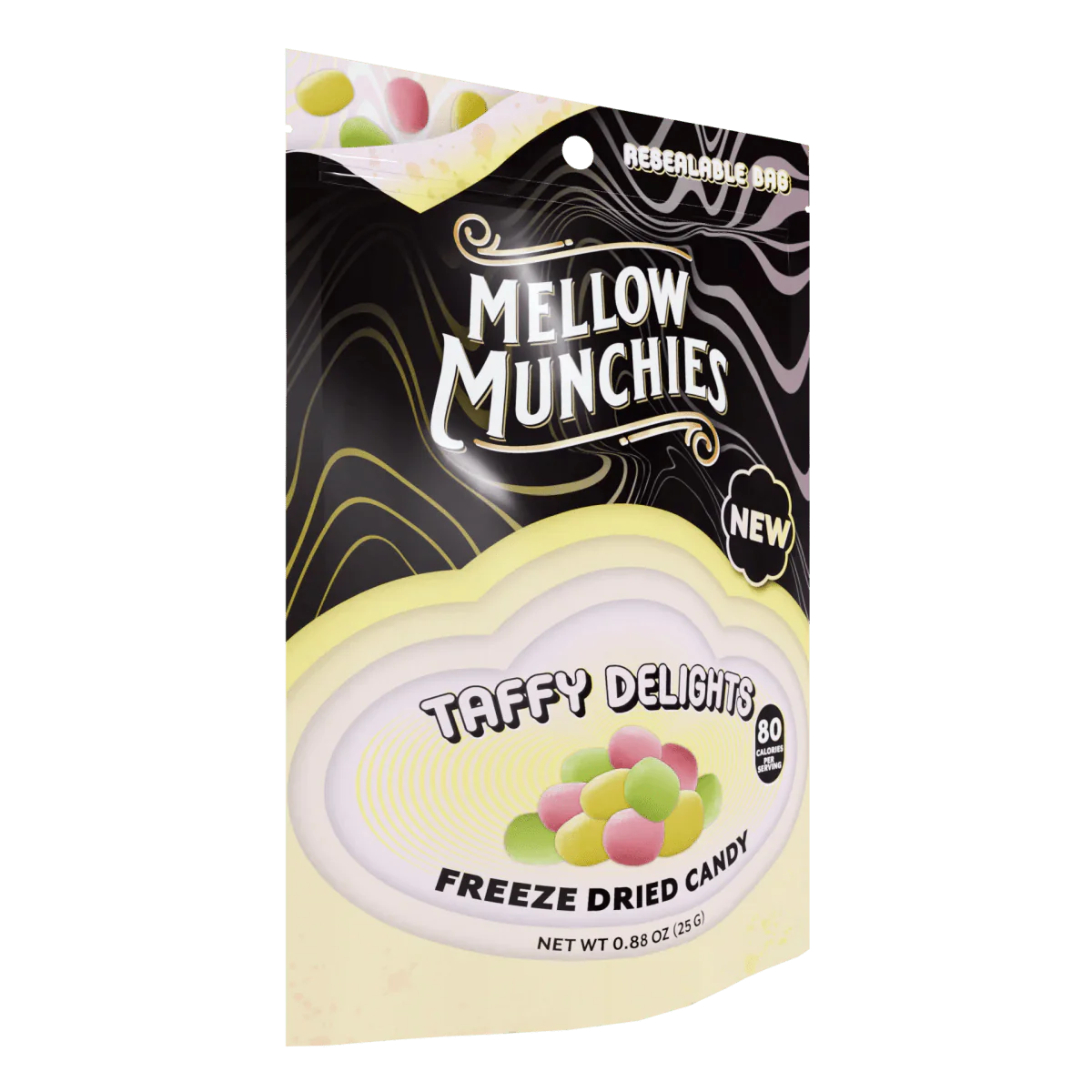 Mellow Fellow Taffy Delights Freeze Dried Candy - Snack Size