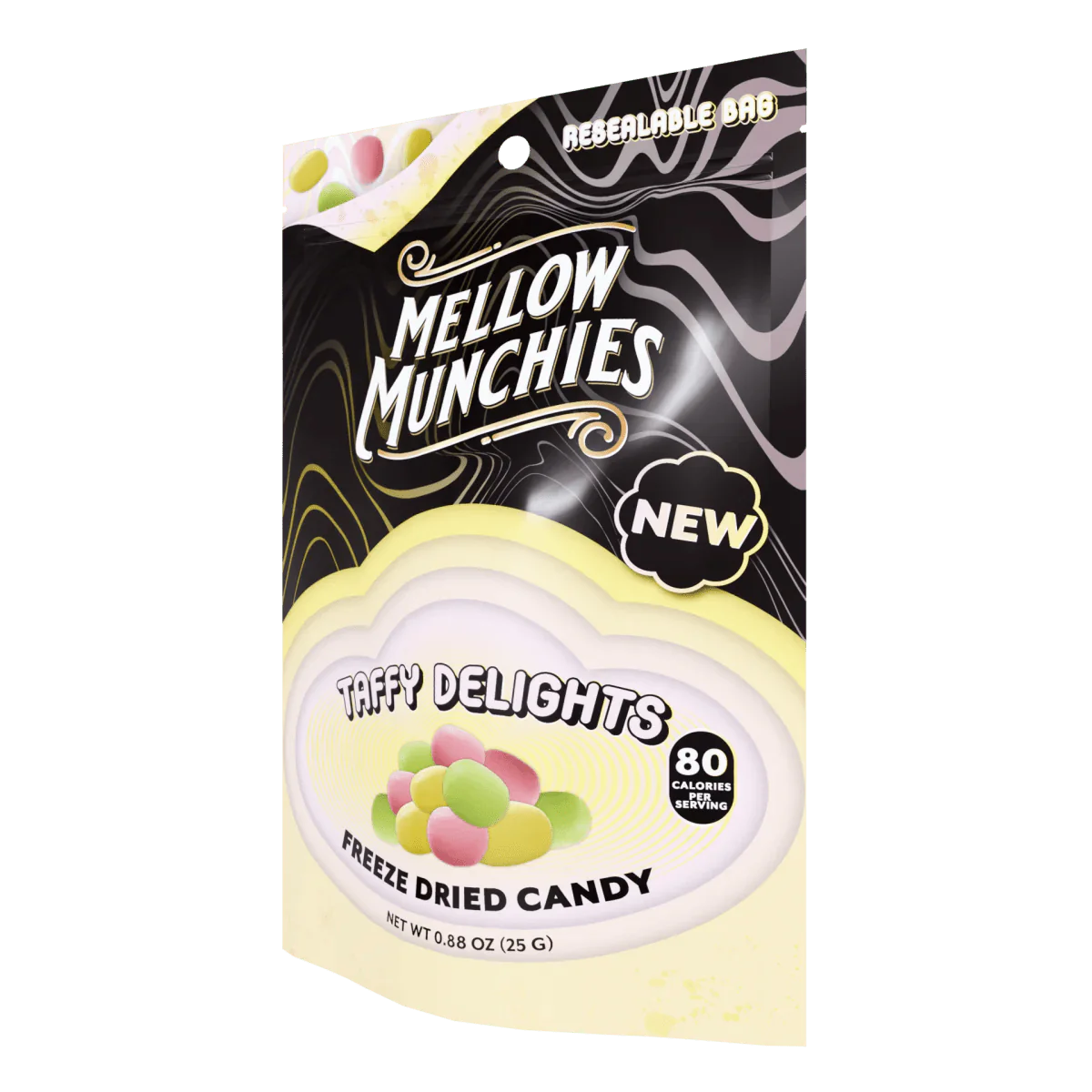 Mellow Fellow Taffy Delights Freeze Dried Candy - Snack Size