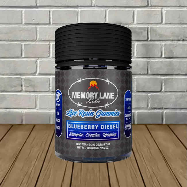 Memory Lane Live Resin Gummies 2000mg