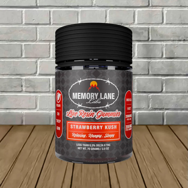 Memory Lane Live Resin Gummies 2000mg