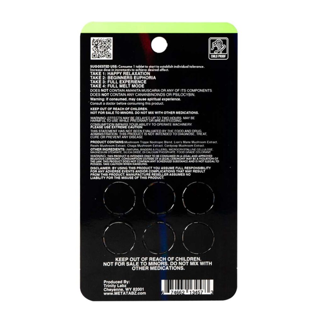 Meta Tabz Nootropic Shroomz Tablets 6pc