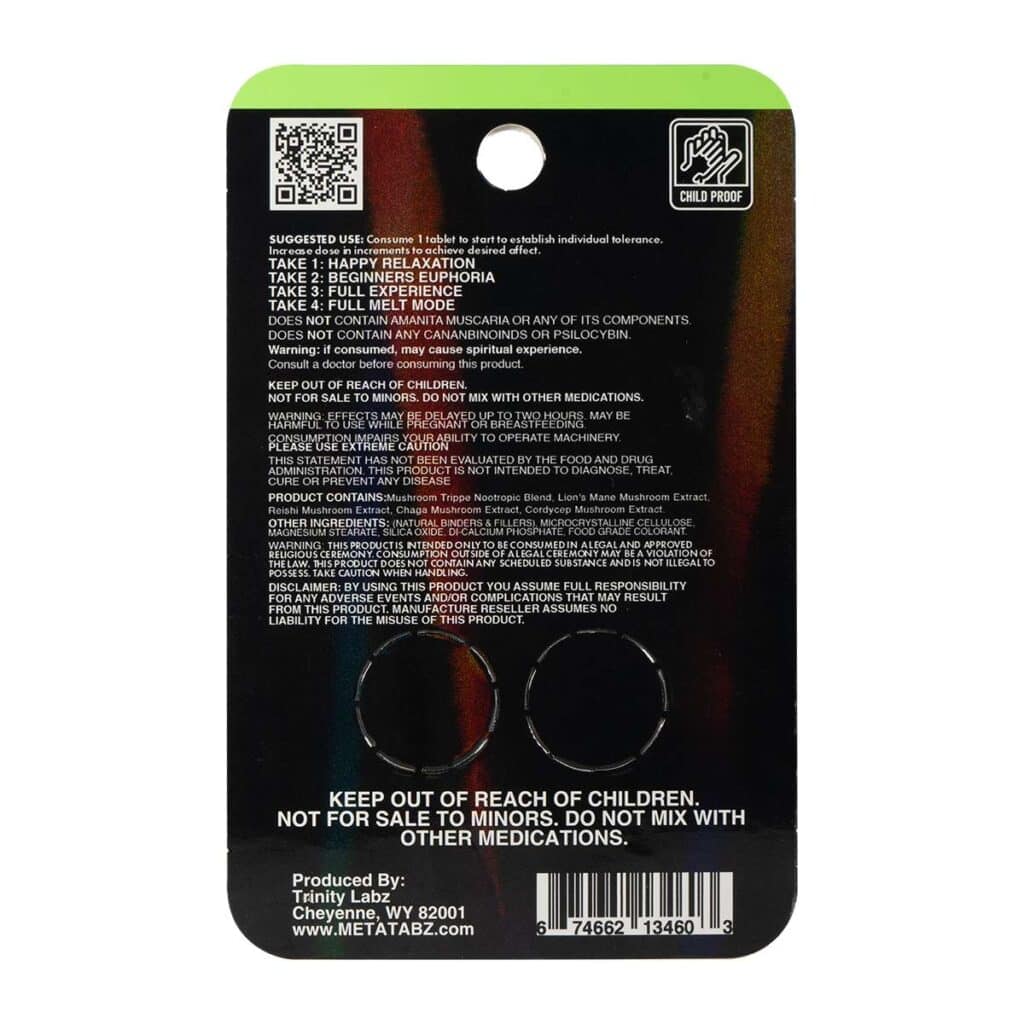 Meta Tabz Nootropic Shroomz Tablets 2pc