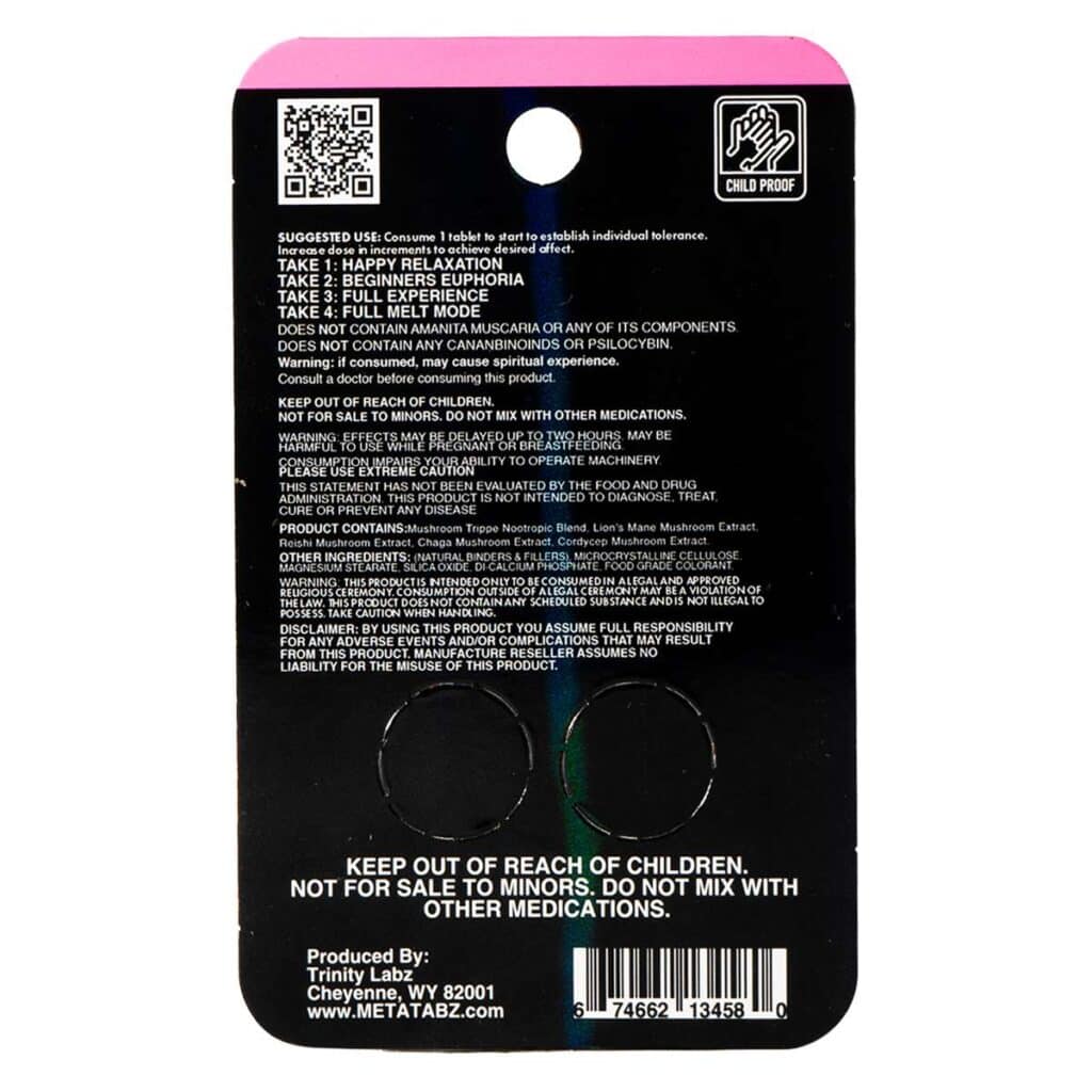 Meta Tabz Nootropic Shroomz Tablets 2pc