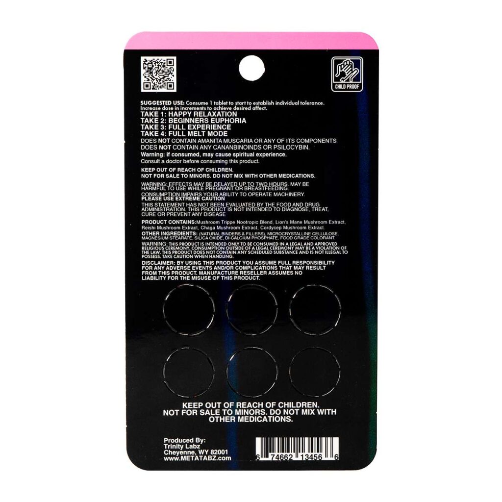 Meta Tabz Nootropic Shroomz Tablets 6pc