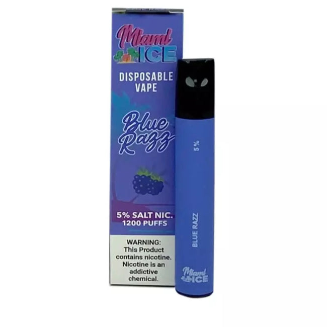 Miami Ice Disposable Vape 1200 Puffs - Blue Razz Best Sales Price - Disposables