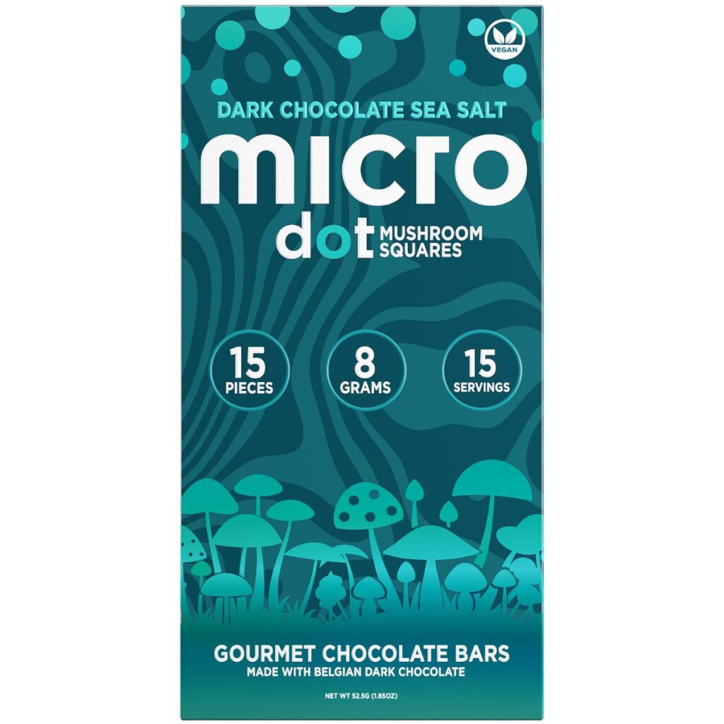 Microdot Mushroom Squares 15ct