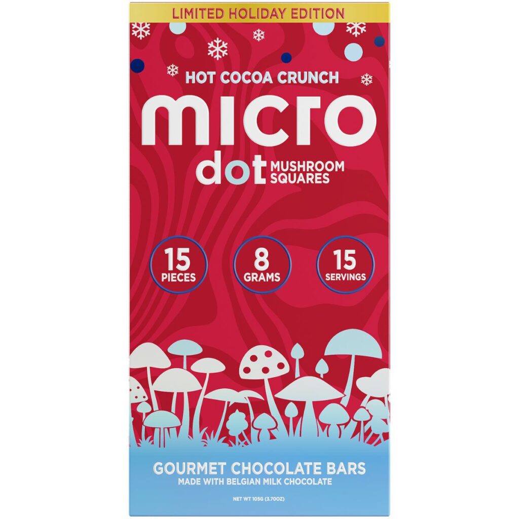 Microdot Mushroom Squares 15ct