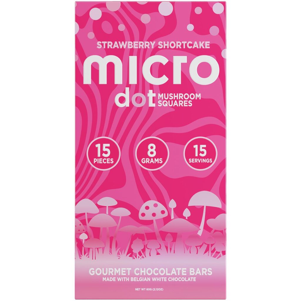 Microdot Mushroom Squares 15ct