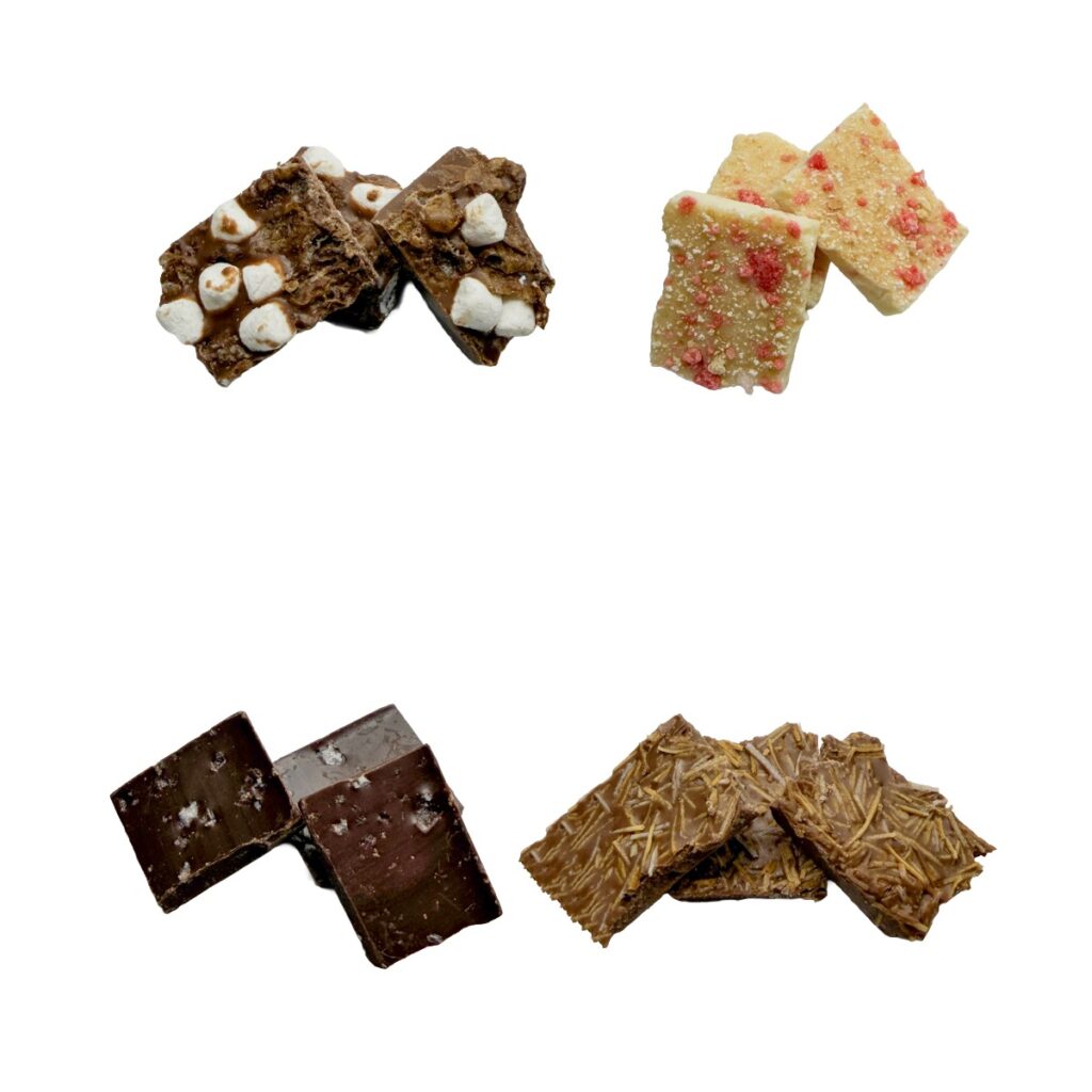 Microdot Mushroom Squares 15ct