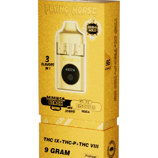 Mimosa Beach | Gold Biscuits Flying Horse Dubai Gold 3 in 1 Disposable 9G