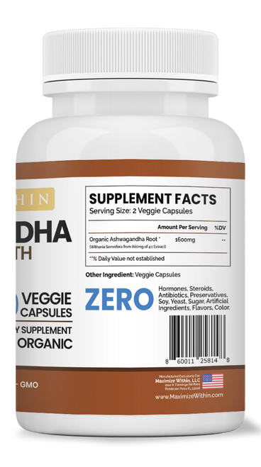 Ashwagandha Root Extra Strength - Maximum Slim | Supports Stress Relief & Vitality Best Sales Price - Edibles