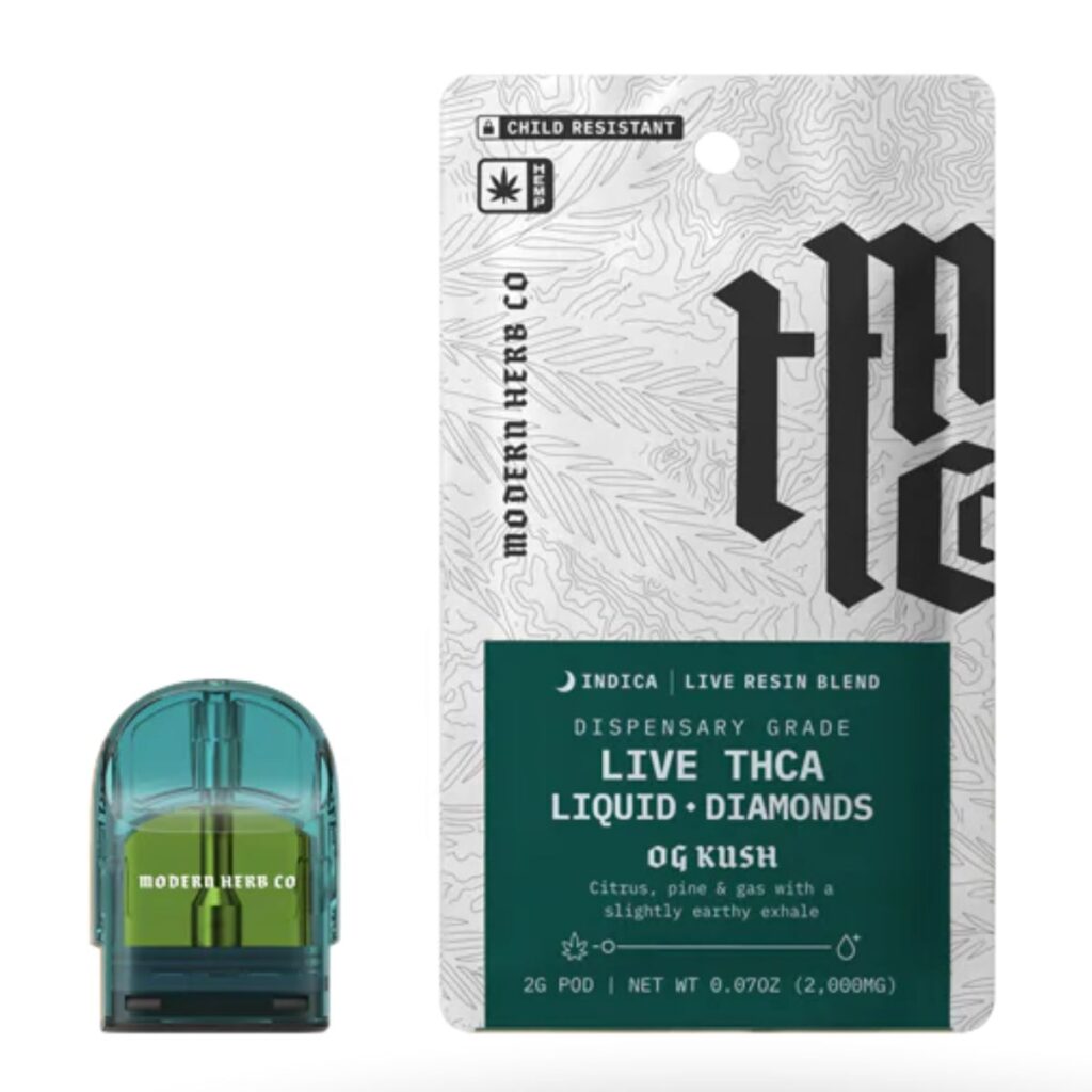 Modern Herb Co THCa Live Resin Liquid Diamonds Pod 2g Best Sales Price - Pod Systems