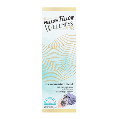 Mellow Fellow Wellness Tincture - Momentum Blend - Berry - 1500mg Best Sales Price - Edibles