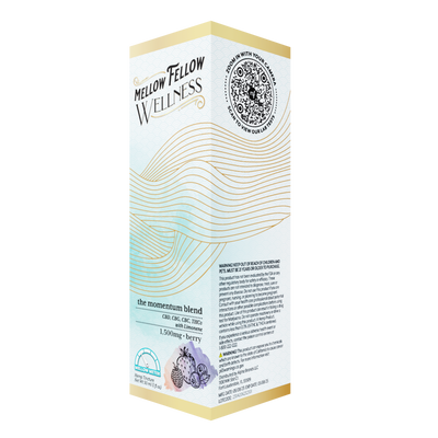 Mellow Fellow Wellness Tincture - Momentum Blend - Berry - 1500mg Best Sales Price - Edibles