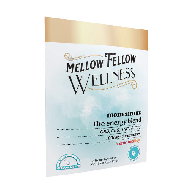 Mellow Fellow Wellness Gummies - Momentum Blend - Tropic Medley - 100mg Best Sales Price - Edibles
