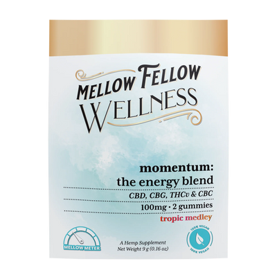 Mellow Fellow Wellness Gummies - Momentum Blend - Tropic Medley - 100mg Best Sales Price - Edibles