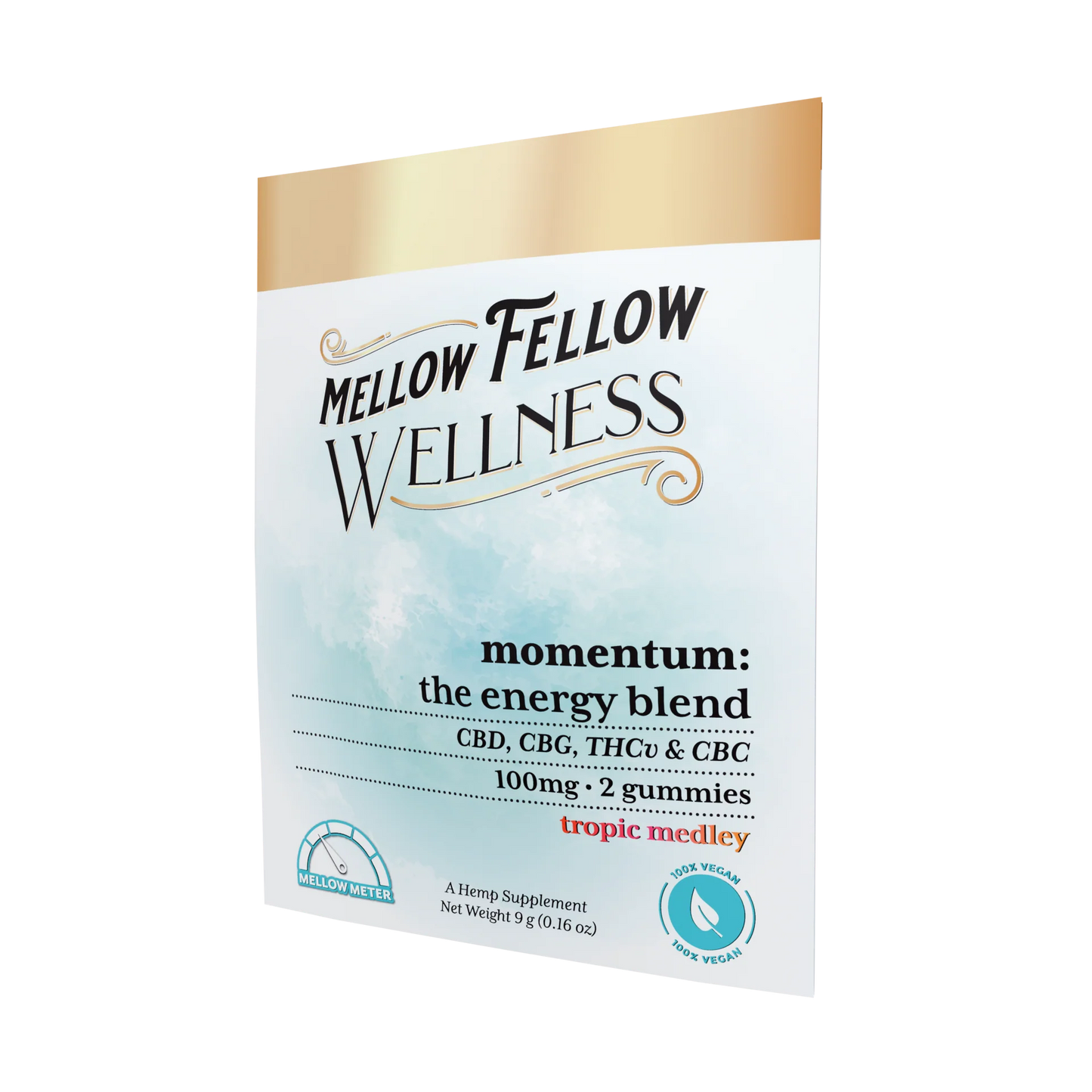 Mellow Fellow Wellness Gummies - Momentum Blend - Tropic Medley - 100mg Best Sales Price - Edibles