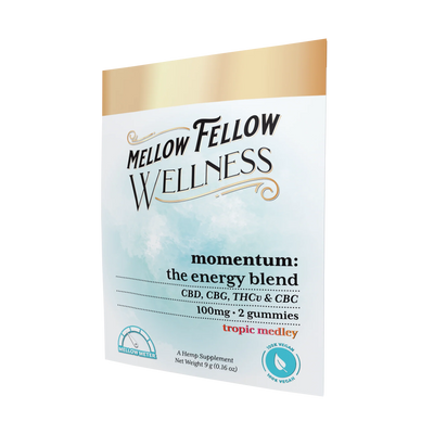 Mellow Fellow Wellness Gummies - Momentum Blend - Tropic Medley - 100mg Best Sales Price - Edibles