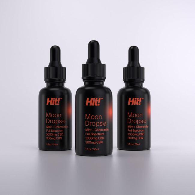 3 Pack Moon Drops with Mint + Chamomile for Sleep. Contains 1000mg CBD and 300mg CBN Best Sales Price - CBD