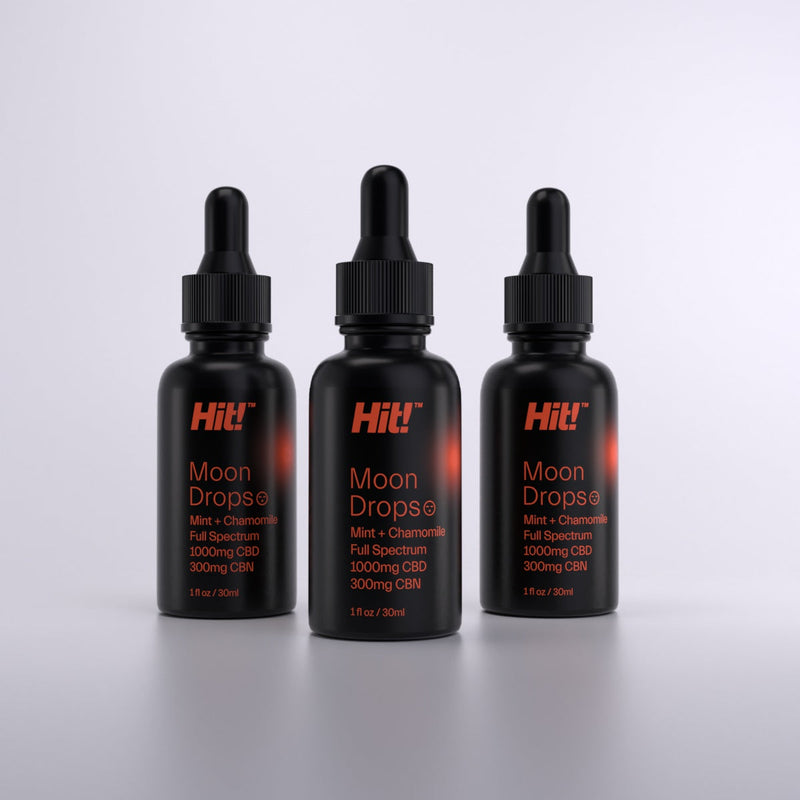 3 Pack Moon Drops with Mint + Chamomile for Sleep. Contains 1000mg CBD and 300mg CBN Best Sales Price - CBD
