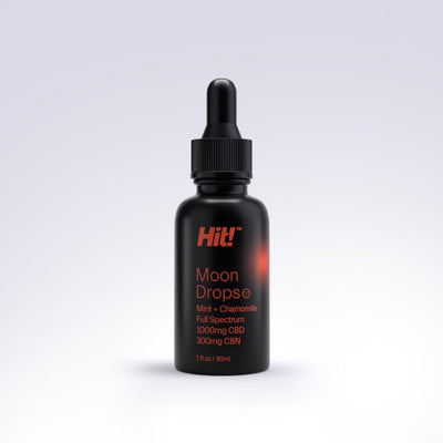 Hit! Moon Drops with Mint + Chamomile for Sleep. Contains 1000mg CBD and 300mg CBN Best Sales Price - CBD