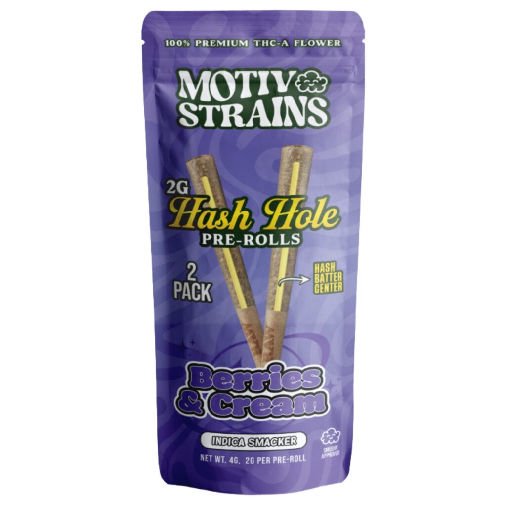 Motiv Strains THCA Hash Hole Pre-Rolls 4g 2pc