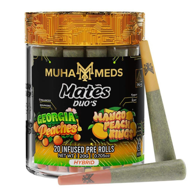 Muha Meds Mates DUO’S THCa Prerolls 20g 20ct Best Sales Price - Pre Rolls