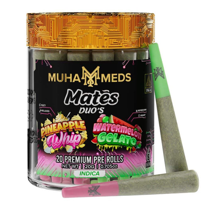 Muha Meds Mates DUO’S THCa Prerolls 20g 20ct Best Sales Price - Pre Rolls