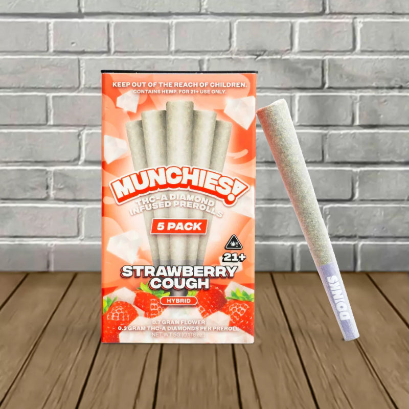 Munchies Diamond Infused THCa Preroll 5-pack
