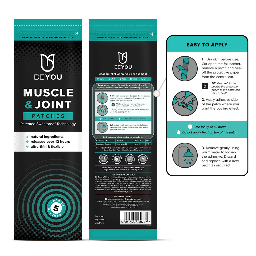BeYou Muscle & Joint Patches Best Sales Price - CBD