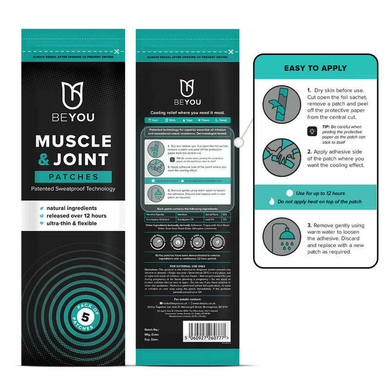 BeYou Muscle & Joint Patches Best Sales Price - CBD