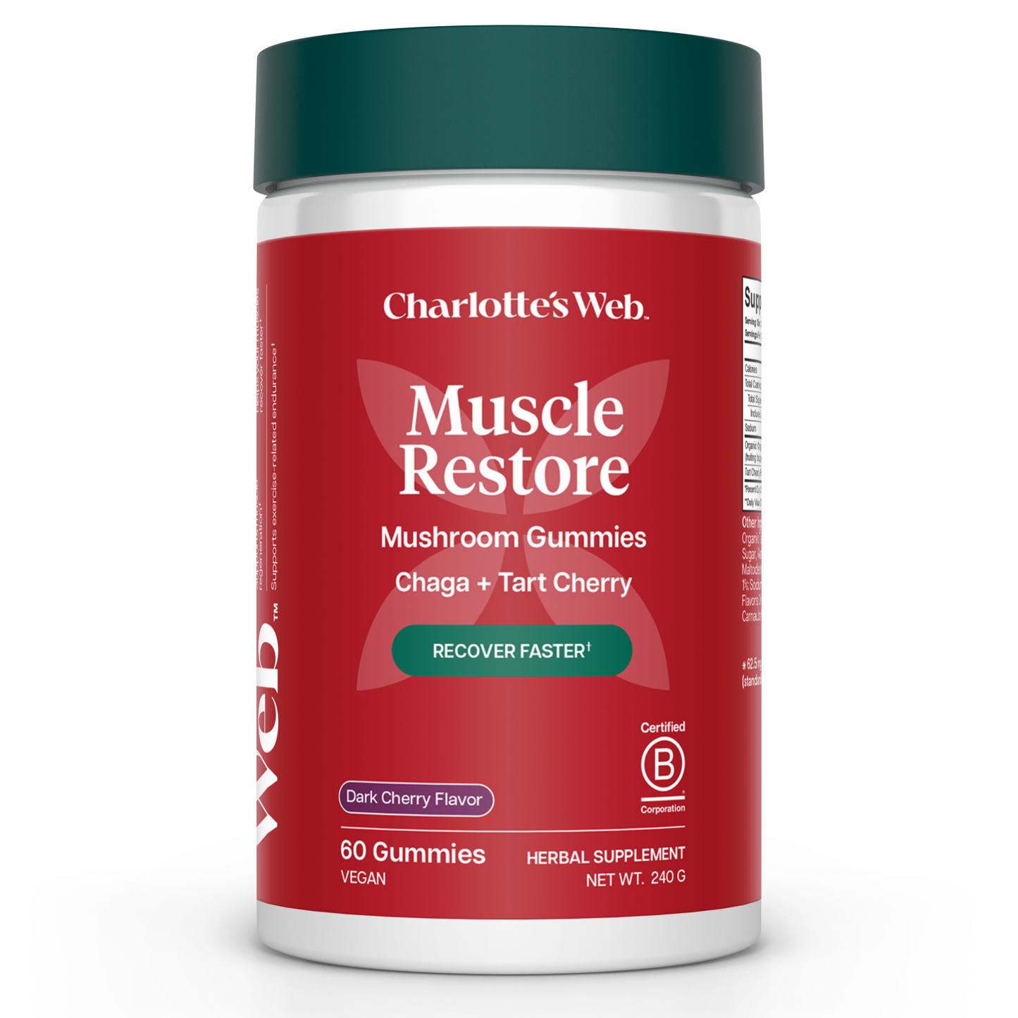 Charlotte's Web Muscle Restore Mushroom Gummies