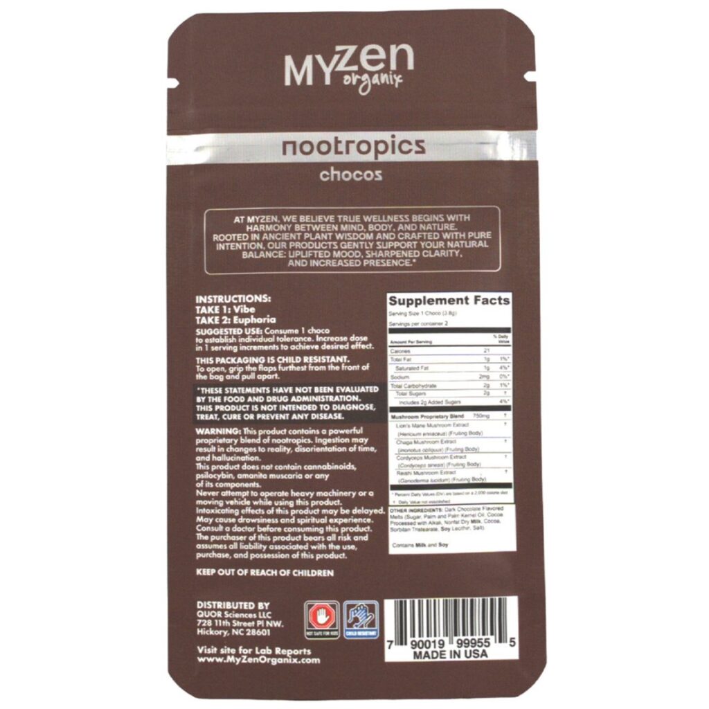 MyZen Organix Cosmic Voyage Shroom Edibles 2pk