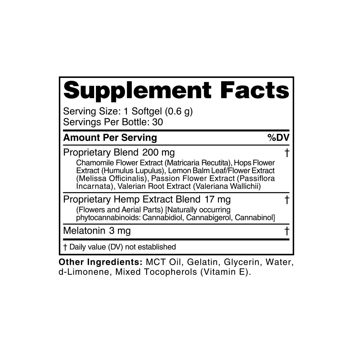 cbdMD Broad Spectrum CBD PM Softgels