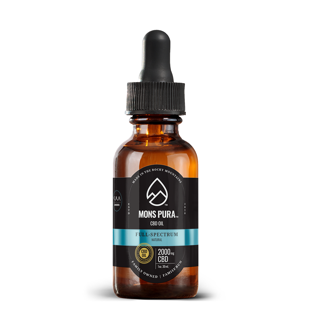 Mons Pura Full Spectrum 2,000mg Tincture Best Sales Price - Tincture Oil