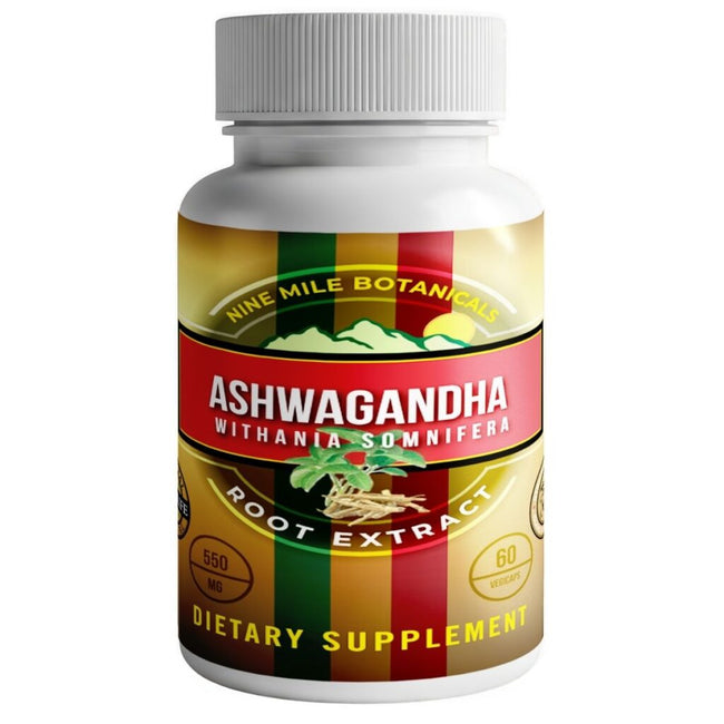 Nine Mile Botanicals Ashwagandha Root Extract 60 Capsules Best Sales Price - Edibles